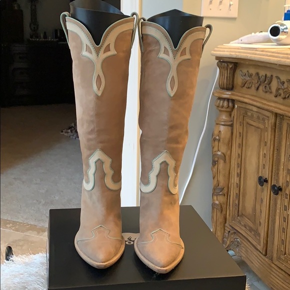 Nando Muzi Italy Suede western boots